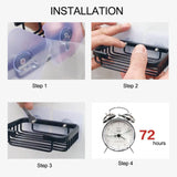 Wall Mounted Soap Dish Holder, Aluminum Soap Box Basket for Bathroom Shower Kitchen Sink and Home Storage, Black