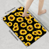 1 Piece Bathroom Rug, Non-Slip Quick Dry Bath Mat with Sunflower Pattern for Tub, Shower, Floor and Indoor Outdoor Use In Australia - Darrahopens