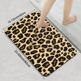 1 Piece Leopard Print Bathroom Rug, Non-Slip Quick Dry Bath Mat for Tub, Shower, Floor and Indoor Outdoor Home Use In Australia - Darrahopens