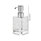 Refillable Foaming Soap Dispenser with Pump, Clear Gray Plastic Bottle for Bathroom and Kitchen Sink, 6.1 x 2.67 Inches