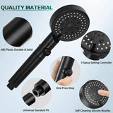 High Pressure RV Shower Head with 59" Hose and Adhesive Bracket, Handheld Shower Sprayer for Bathroom and Travel Trailer