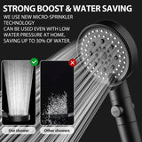 High Pressure RV Shower Head with 59" Hose and Adhesive Bracket, Handheld Shower Sprayer for Bathroom and Travel Trailer
