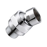 1 Pieces Shower Head Swivel Ball Adapter, Metal Shower Connector Ball Joint, Adjustable All-Purpose Shower Arm Extension Component, A