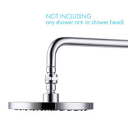 1 Pieces Shower Head Swivel Ball Adapter, Metal Shower Connector Ball Joint, Adjustable All-Purpose Shower Arm Extension Component, A