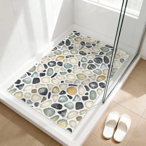 Shower Mat Non-Slip, Quick Drying Anti Mats for Inside Shower, Soft PVC Loofah Foot Scrubber Mat, Extra Large Bath Tub, Bathroom, Floor, Hotel In Australia - Darrahopens