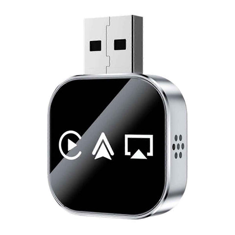 3-in-1 Wireless CarPlay Adapter Smart CarPlay AirPlay Android Auto USB Dongle Wired CarPlay to Wireless, Metal material, Black/Silver Color Options In Australia - Darrahopens