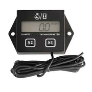 Motorcycle 2/4 Stroke Engine Tachometer Hour Meter LCD Screen Waterproof Car Motor Boat Motorcycle Digital Tachometer, Plastic material, Black Color In Australia - Darrahopens