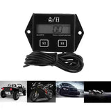 Motorcycle 2/4 Stroke Engine Tachometer Hour Meter LCD Screen Waterproof Car Motor Boat Motorcycle Digital Tachometer, Plastic material, Black Color In Australia - Darrahopens