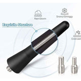 Car Antenna FM DAB Car Radio Antenna 6.5cm Mini Short Car Antenna with Powerful FM/AM/DAB Reception Function, Stainless Steel + Steel material In Australia - Darrahopens