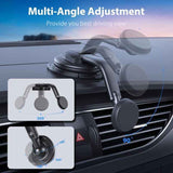 Magnetic car phone holder suction cup for dashboard and windshield compatible with iphone android, ABS + Silicone material In Australia - Darrahopens