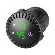 Car LED Clock Touch Clock Waterproof Car Digital Clock 12V/24V Mini LED Digital Clock Mini Motorcycle Clock 2.01 Inch, Black/Green Color Options In Australia - Darrahopens