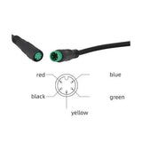 S866 Electric Bicycle LCD Display E-Bike Electric Scooter Display Meter Control Panel with Waterproof Connector, ABS + PC material, Black Color In Australia - Darrahopens