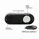2 in 1 LCD Digital Car Electronic LED Time Clock Thermometer W, Plastic material, automotive replacement use, Black Color In Australia - Darrahopens