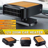 12V Car Heater & Defroster, 200W Fast Heating Windshield Defroster with 360 degree Rotating Fan for Car & SUV, ABS + Ceramic material In Australia - Darrahopens