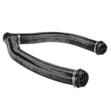 75 mm Car Heater Y-Piece Duct Hose Connector, Hot Air Outlet Valve with Clamps for Webasto Eberspacher, Aluminum Foil, Chrome Color In Australia - Darrahopens