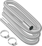 Air heater hose, 300 cm Diameter 2.5 cm stainless steel exhaust pipe, parking heater pipe with 2 hose clamps, for parking heater 300CM In Australia - Darrahopens