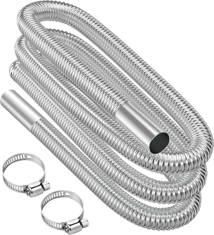 Air heater hose, 300 cm Diameter 2.5 cm stainless steel exhaust pipe, parking heater pipe with 2 hose clamps, for parking heater 300CM In Australia - Darrahopens