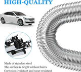 Air heater hose, 300 cm Diameter 2.5 cm stainless steel exhaust pipe, parking heater pipe with 2 hose clamps, for parking heater 300CM In Australia - Darrahopens
