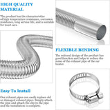 Air heater hose, 300 cm Diameter 2.5 cm stainless steel exhaust pipe, parking heater pipe with 2 hose clamps, for parking heater 300CM In Australia - Darrahopens