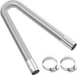 Exhaust pipe for parking heater, 60 cm stainless steel exhaust pipe Car exhaust pipe with 2 stainless steel clamps for diesel heater 60cm In Australia - Darrahopens