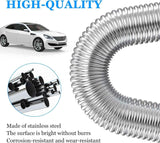 Exhaust pipe for parking heater, 60 cm stainless steel exhaust pipe Car exhaust pipe with 2 stainless steel clamps for diesel heater 60cm In Australia - Darrahopens