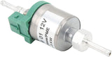 Fuel Pump, 12V Diesel Heater Fuel Pump 1-5KW 28ml Low Noise Strong Seal for Eberspacher Airtronic D2 D4, Stainless Steel + ABS material