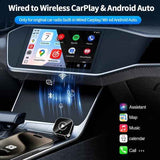 2-in-1 Wireless CarPlay Adapter Android Auto Wireless Adapter Smart Mini Box USB Dongle Plug and Play WiFi Quick Connection In Australia - Darrahopens