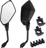 Universal Rearview Mirrors for Motorcycle - Side Mirror - Mirror, ABS + Steel material, direct exterior replacement In Australia - Darrahopens