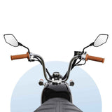 Universal Rearview Mirrors for Motorcycle - Side Mirror - Mirror, ABS + Steel material, direct exterior replacement In Australia - Darrahopens