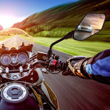 Universal Rearview Mirrors for Motorcycle - Side Mirror - Mirror, ABS + Steel material, direct exterior replacement In Australia - Darrahopens