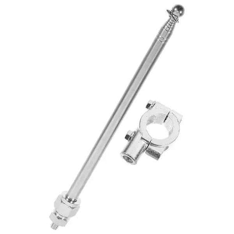Motorcycle Flagpole Handlebar Mount Flagpole Holder Bike Accessories, Aluminum Alloy material, dashboard mounting, Silver Color In Australia - Darrahopens