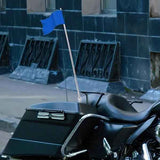 Motorcycle Flagpole Handlebar Mount Flagpole Holder Bike Accessories, Aluminum Alloy material, dashboard mounting, Silver Color In Australia - Darrahopens