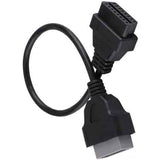 Diagnostic Cable, 14 Pin to 16 Pin OBD2 Adapter Connector Diagnostic Cable for Nissan, Plastic + Metal material, Black Color In Australia - Darrahopens