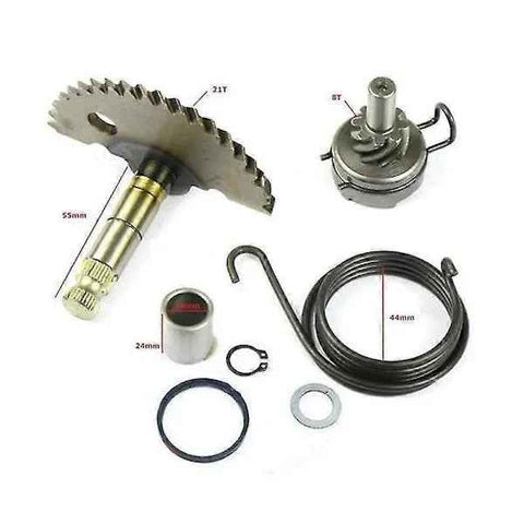Kickstart kit complete with drive shaft, spring and pinion Banmo for 50cc Gy6 139qmb scooter ATV, Steel material In Australia - Darrahopens