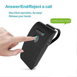 Bluetooth Handsfree Car Kit 5.0 Sun Visor Clip Wireless Audio Receiver Speakerphone Loud Speaker Music Player Dual Microphone black, Black Color In Australia - Darrahopens