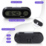 2-in-1 Digital Car Clock with Thermometer compatible with Dashboard, Pack, automotive replacement use, vehicle maintenance accessory, Blue Color In Australia - Darrahopens