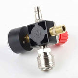 1 pc Compressed Air Reducer, 1/4 Pressure Reducer, 4-hole Pressure Regulator with Gauge, Compressor, PC + Metal material In Australia - Darrahopens