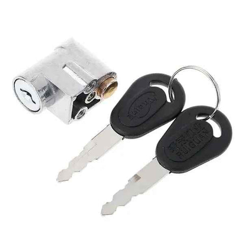 Battery Lock Cover with 2 Keys E-bike Power Switch, Rubber + Metal material, automotive replacement use, Black/Silver Color Options In Australia - Darrahopens