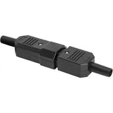 1 pair AC250V 10A IEC C14 male C13 female, 3 pin terminals Inline adapter contact power socket, Copper material In Australia - Darrahopens