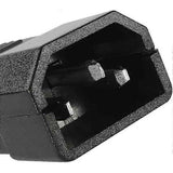1 pair AC250V 10A IEC C14 male C13 female, 3 pin terminals Inline adapter contact power socket, Copper material In Australia - Darrahopens