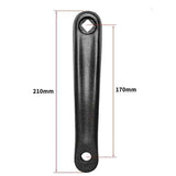 Bicycle Crank Arm(one Pair/left/right) Bicycle Replacement Hand Crank Arm For Bike Replacement Acce, Aluminum Alloy material, Black Color In Australia - Darrahopens
