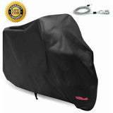 Motorcycle Cover XL 245x105x125 cm Black Waterproof Outdoor Indoor Compatible with Harley-Davidson Honda Suzuki, Black/Red Color Options In Australia - Darrahopens