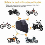 Motorcycle Cover XL 245x105x125 cm Black Waterproof Outdoor Indoor Compatible with Harley-Davidson Honda Suzuki, Black/Red Color Options In Australia - Darrahopens