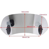 Motorcycle Windshield Adjustable Clip On Windscreen Wind Deflector Windshield Accessories for Motorcycle Tawny, Rubber material In Australia - Darrahopens