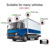 WIFI HD Wireless Truck Backup Camera, 12V-24V, 170 degree Wide Angle, 50m Range, Night Vision, Waterproof IP67, Metal material, White Color In Australia - Darrahopens