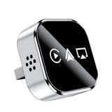 3-in-1 Wireless CarPlay Adapter AirPlay CarPlay Android Auto USB Dongle Plug and Play Wired CarPlay for, Metal material, Black/Silver Color Options In Australia - Darrahopens