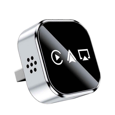 3-in-1 Wireless CarPlay Adapter AirPlay CarPlay Android Auto USB Dongle Plug and Play Wired CarPlay for, Metal material, Black/Silver Color Options In Australia - Darrahopens