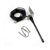 VHF Marine Antenna 156-163MHz Waterproof Rubber Mast Antenna With 5m Rg-58 Cable For Boat Sailboat Y, Stainless Steel + Rubber material In Australia - Darrahopens