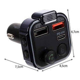 Bluetooth FM Transmitter & Charger 20w - For the car - Car charger, Aluminum + Plastic material, wireless audio upgrade In Australia - Darrahopens