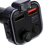 Bluetooth FM Transmitter & Charger 20w - For the car - Car charger, Aluminum + Plastic material, wireless audio upgrade In Australia - Darrahopens